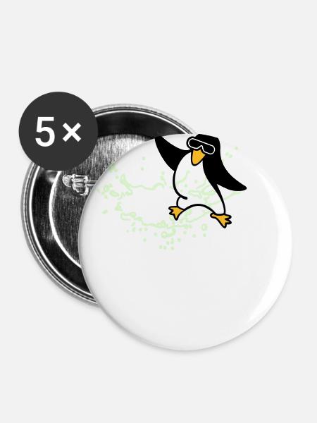 Wasserspritzer - Buttons groß 56 mm (5er Pack) - Weiß