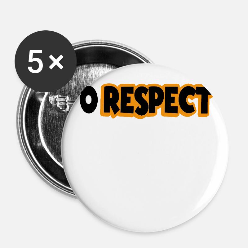 0 Respect - Null Respect - Buttons large 2.2''/56 mm (5-pack) - white