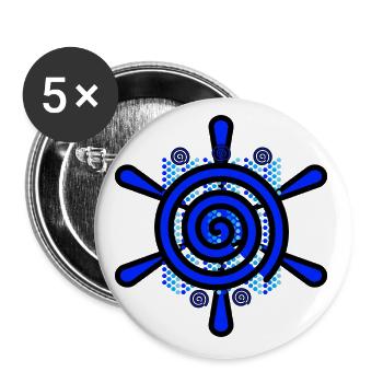 Ahoi Meer, graphic art - Buttons groß 56 mm (5er Pack) - Weiß - Vorne