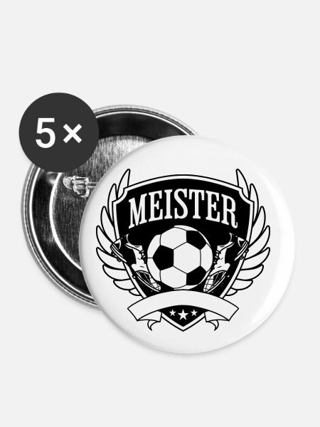 Meister - Buttons groß 56 mm (5er Pack) - Weiß