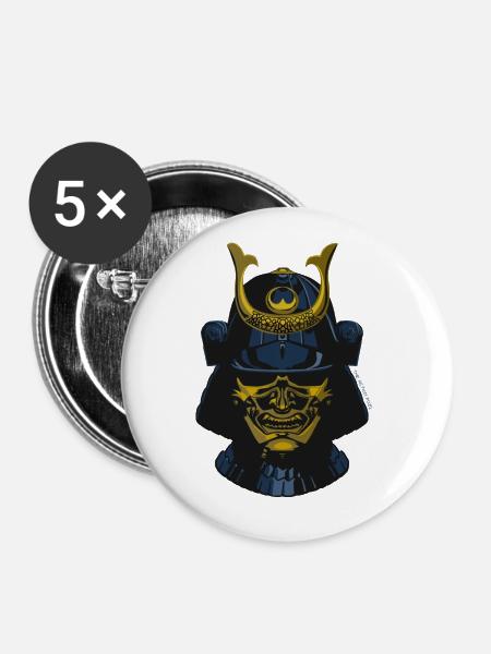 Ronin - Buttons groß 56 mm (5er Pack) - Weiß