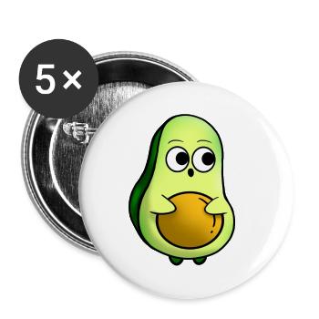 Lawyer - Doodle - Buttons large 2.2''/56 mm (5-pack) - white - Front