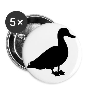 duck - Buttons large 2.2''/56 mm (5-pack) - white - Front