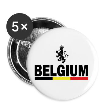 Belgium Belgium Brussel birthplace gift home - Buttons large 2.2''/56 mm (5-pack) - white - Front
