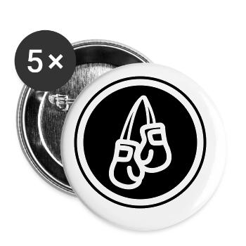 Boxing Boxing Gloves Symbol - Buttons large 2.2''/56 mm (5-pack) - white - Front