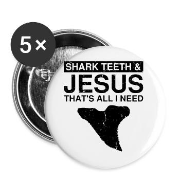 Paleontologist Designs Fossil Hunter Student - Buttons large 2.2''/56 mm (5-pack) - white - Front