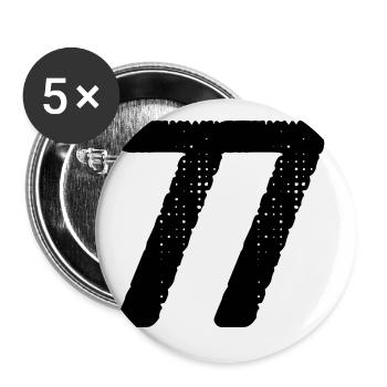77 Zahl Trikot - Buttons groß 56 mm (5er Pack) - Weiß - Vorne