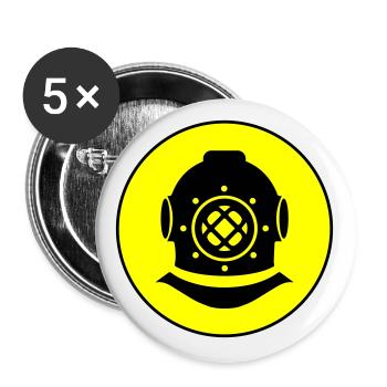Apnea Diving Circle - Buttons large 2.2''/56 mm (5-pack) - white - Front