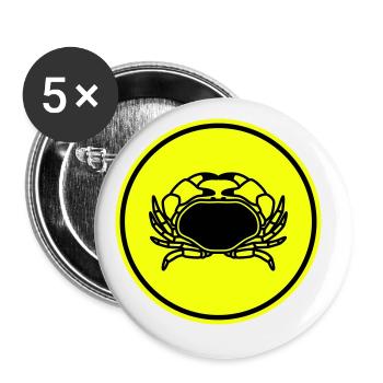 Animal cancéreux - Lot de 5 grands badges (56 mm) - blanc - Devant