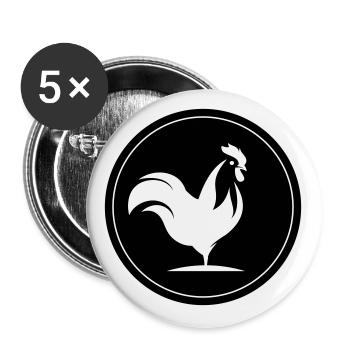 Hahn Animal Circle - Buttons large 2.2''/56 mm (5-pack) - white - Front