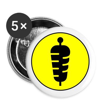 Sandwich icon icon - Buttons large 2.2''/56 mm (5-pack) - white - Front