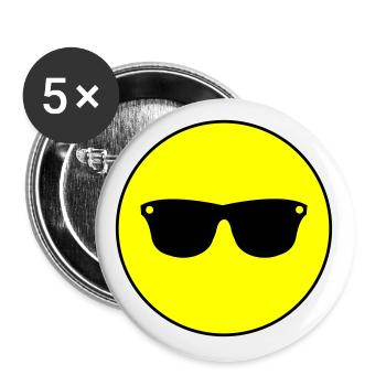Sunglasses icon icon - Buttons large 2.2''/56 mm (5-pack) - white - Front
