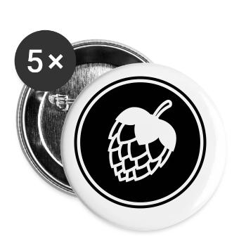 Tap beer icon - Buttons large 2.2''/56 mm (5-pack) - white - Front