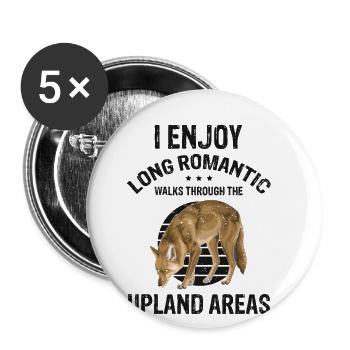 Coyote Design for Coyote Shreactors - Buttons large 2.2''/56 mm (5-pack) - white - Front
