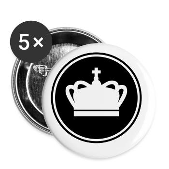Crown - Buttons large 2.2''/56 mm (5-pack) - white - Front