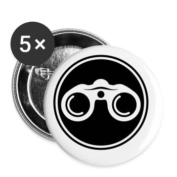 Binoculars icon - Buttons large 2.2''/56 mm (5-pack) - white - Front