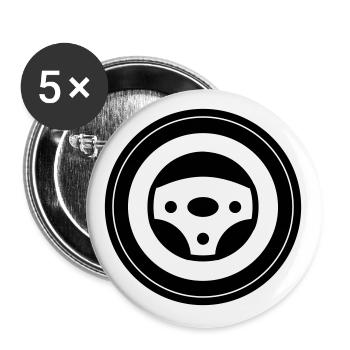 Cercle de réglage des pneus - Lot de 5 grands badges (56 mm) - blanc - Devant