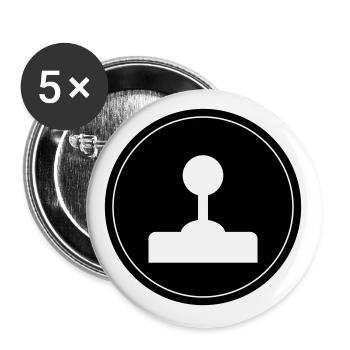Joystick Gamer Circle - Buttons large 2.2''/56 mm (5-pack) - white - Front