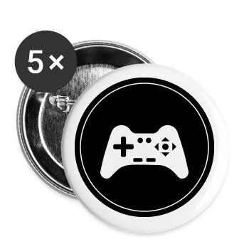 Gamepad Symbol Controller Circle - Buttons large 2.2''/56 mm (5-pack) - white - Front