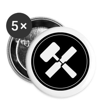 Tool icon - Buttons large 2.2''/56 mm (5-pack) - white - Front