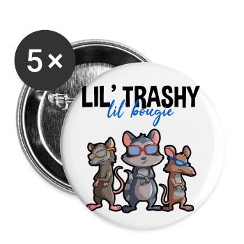 Opossum Design for Possum Fans and Opossum Fans - Buttons large 2.2''/56 mm (5-pack) - white - Front