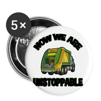 Opossum saying for animal lovers and possum - Buttons large 2.2''/56 mm (5-pack) - white - Front