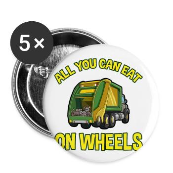 Opossum Design for Possum Fans and Opossum Fans - Buttons large 2.2''/56 mm (5-pack) - white - Front