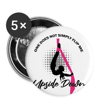 Aerial Silk Circus for Aerial Silk Performers - Buttons large 2.2''/56 mm (5-pack) - white - Front