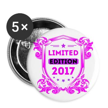 2017 - Buttons large 2.2''/56 mm (5-pack) - white - Front