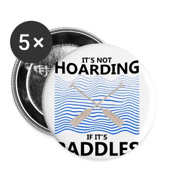 Entraîneur de bateaux-dragons pour les courses de bateaux chinois - Lot de 5 grands badges (56 mm) - blanc - Devant