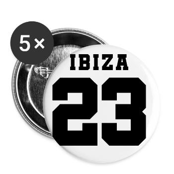 Ibiza 23 - Buttons large 2.2''/56 mm (5-pack) - white - Front