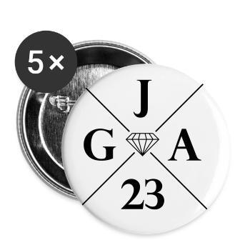 Jga 2023 Enterrement de vie de garçon - Lot de 5 grands badges (56 mm) - blanc - Devant