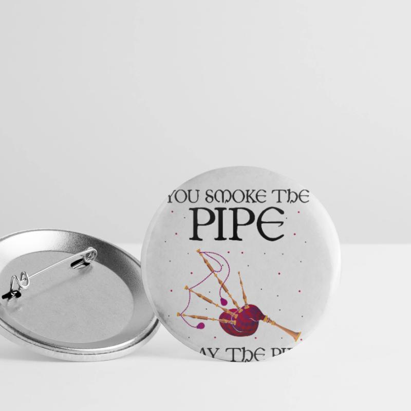 Cornemuse pour instructeurs de cornemuse et cornemuse Lot de 5 grands badges (56 mm)