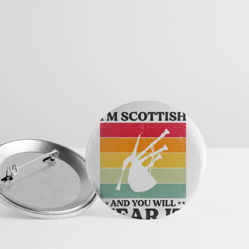 Conception de cornemuse pour Scotland Pride et cornemuse Lot de 5 grands badges (56 mm)