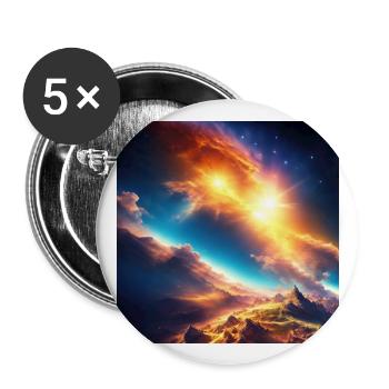 A vibrant planet - Buttons groß 56 mm (5er Pack) - Weiß - Vorne