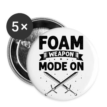 Role Playing Quote for Larper and Larp - Buttons large 2.2''/56 mm (5-pack) - white - Front
