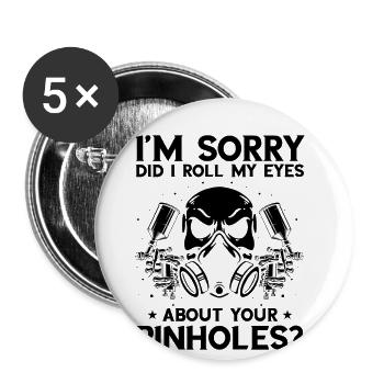 Offre Car Painter pour les carrossiers - Lot de 5 grands badges (56 mm) - blanc - Devant