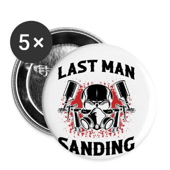 Car Painter for Car Painter for Car Detailer - Buttons large 2.2''/56 mm (5-pack) - white - Front