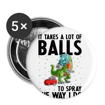 Car Painter Offer for Body Technicians - Buttons large 2.2''/56 mm (5-pack) - white - Front