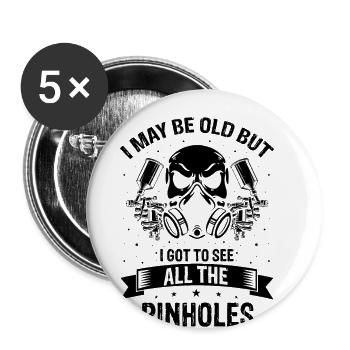 Offre Car Painter pour les carrossiers - Lot de 5 grands badges (56 mm) - blanc - Devant