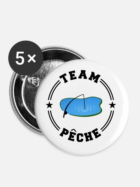 EQUIPO PECHE Ronda Universitaria - Paquete de 5 chapas grandes (56 mm) - blanco