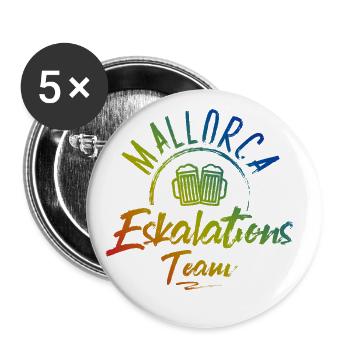 Mallorca Escalation - Buttons large 2.2''/56 mm (5-pack) - white - Front