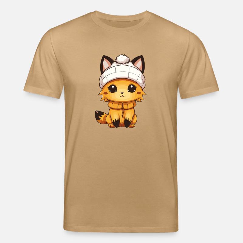 Fox Comic - Stanley/Stella CREATOR Unisex Organic T-Shirt - caramel 