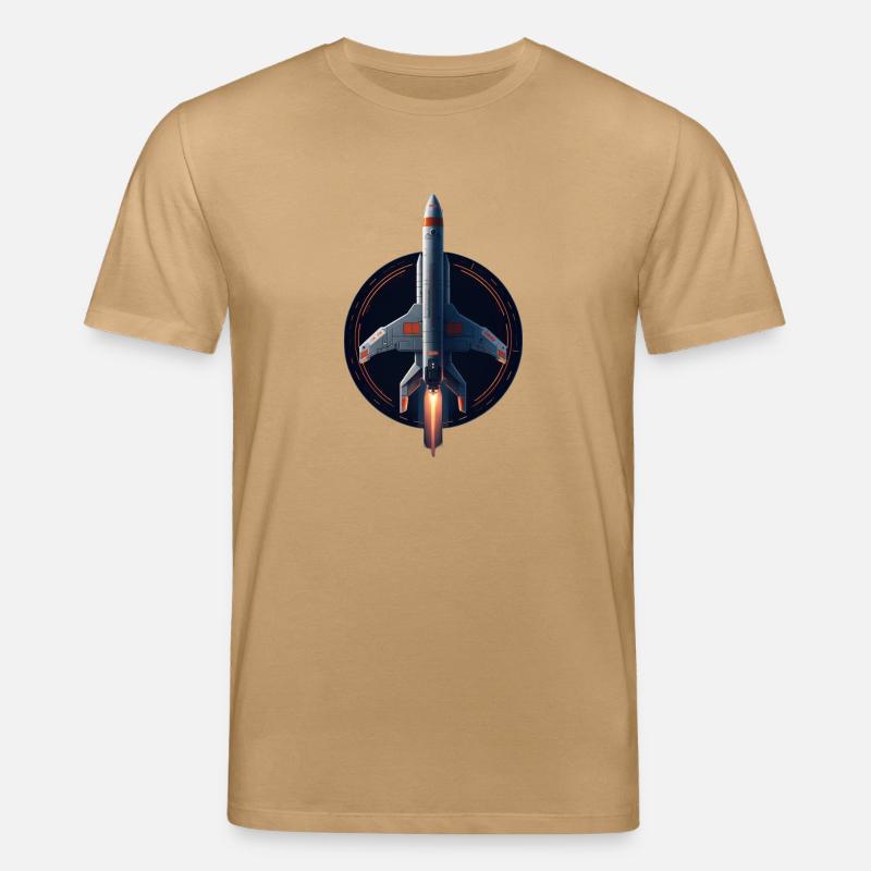Fusée spatiale - T-shirt bio CREATOR Stanley/Stella Unisexe - caramel 