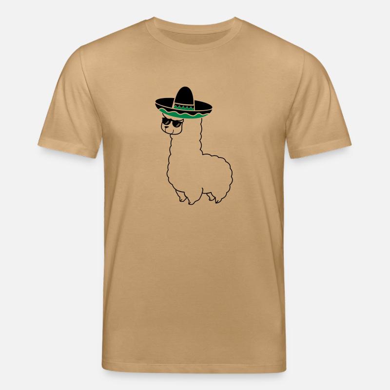 lama_mexico_2 - Stanley/Stella Unisex Bio-T-Shirt CREATOR  - Karamell 
