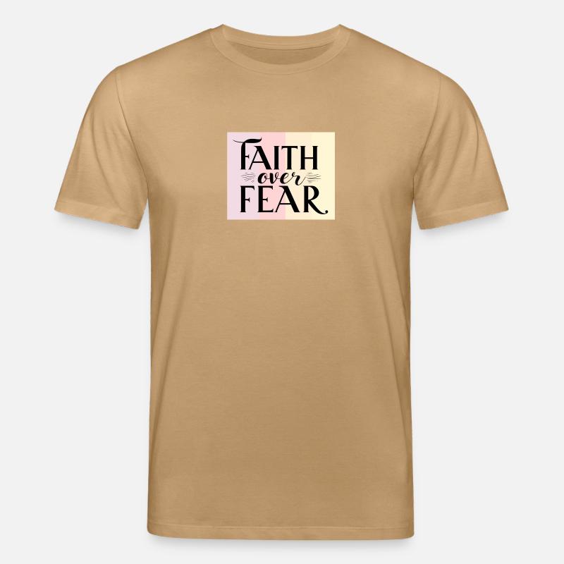 Glaube statt Angst - Stanley/Stella Unisex Bio-T-Shirt CREATOR  - Karamell 