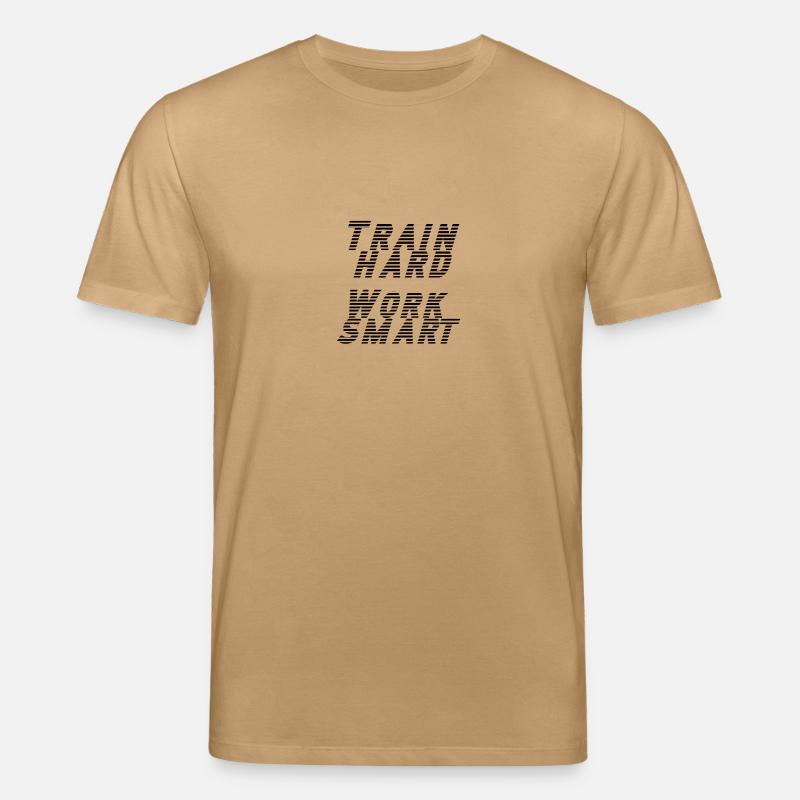 train hard - work smart - Stanley/Stella Unisex Bio-T-Shirt CREATOR  - Karamell 