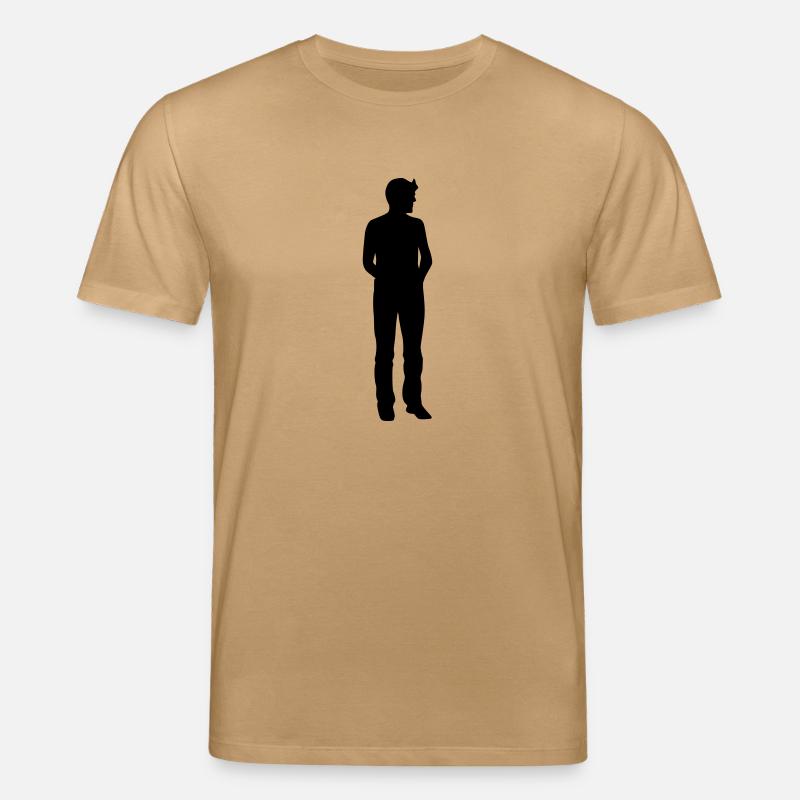 Mann Körper Silhouette Vektor-Design - Stanley/Stella Unisex Bio-T-Shirt CREATOR - Karamell