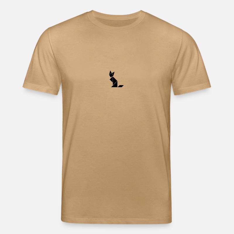 Tangram Katze - Stanley/Stella Unisex Bio-T-Shirt CREATOR  - Karamell 