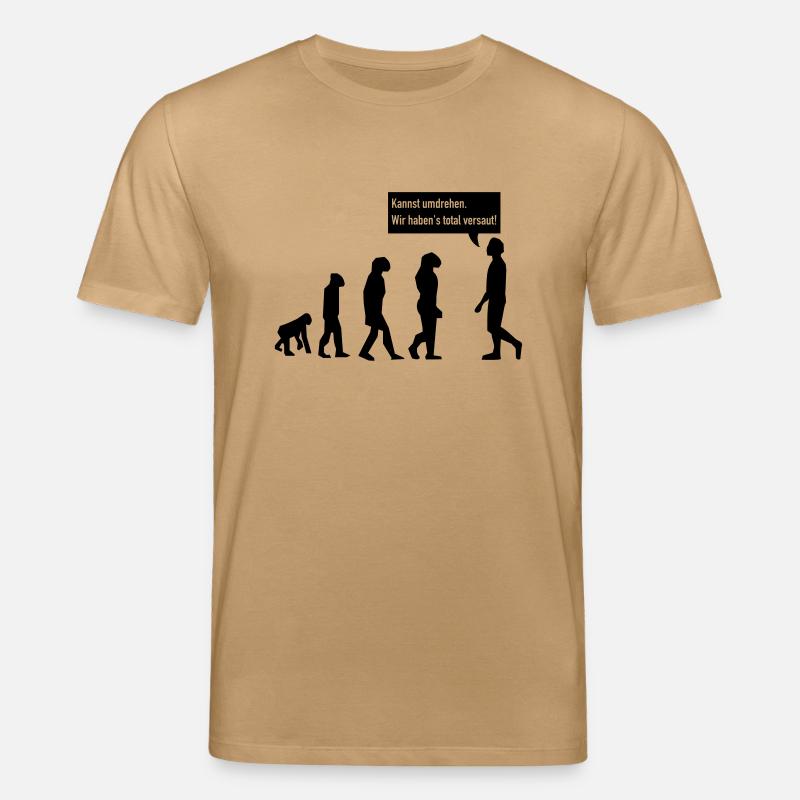 evolution umdrehen - Stanley/Stella Unisex Bio-T-Shirt CREATOR  - Karamell 